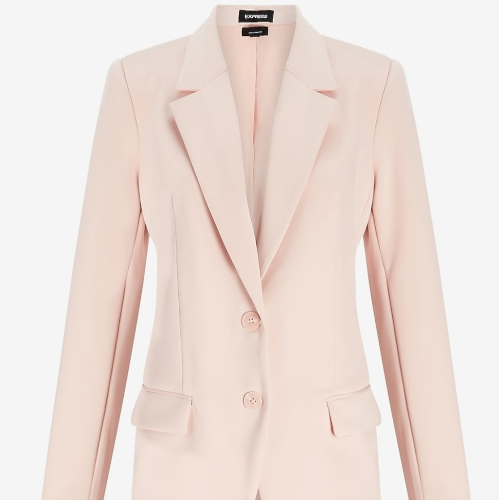 Express Nylon Notch Boyfriend Blazer